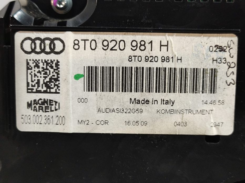 Quadrante Original Audi A5 8T 8F