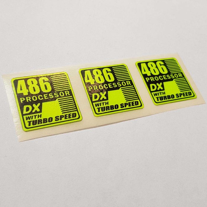 486 DX processor Наклейки на компьютер PC sticker