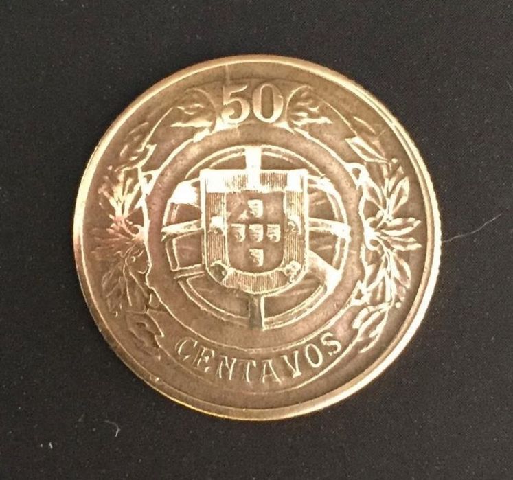 Moeda 50 centavos alumínio-bronze - Portugal - 1926