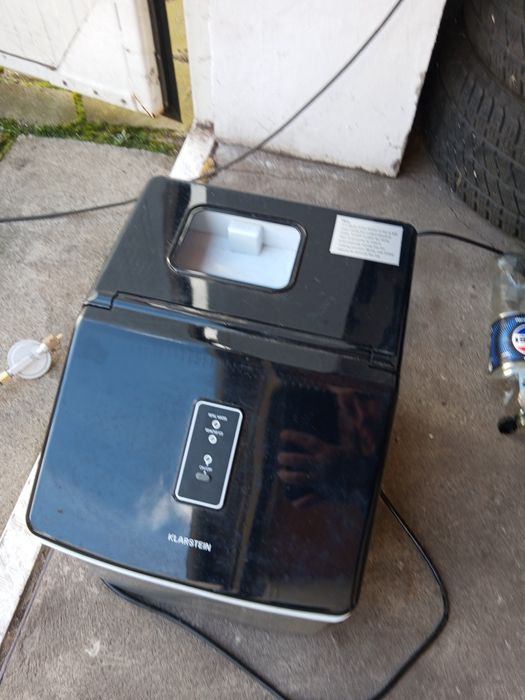 Klarstein Clearcube kostkarka do lodu 13kg/24h stal przezroczysty lód