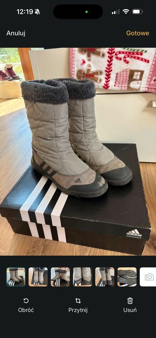 Wysokie śniegowce adidas