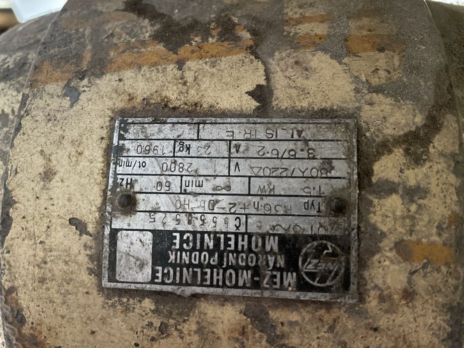 Szlifierka / silnik elektryczny MEZ 1.5kW siła