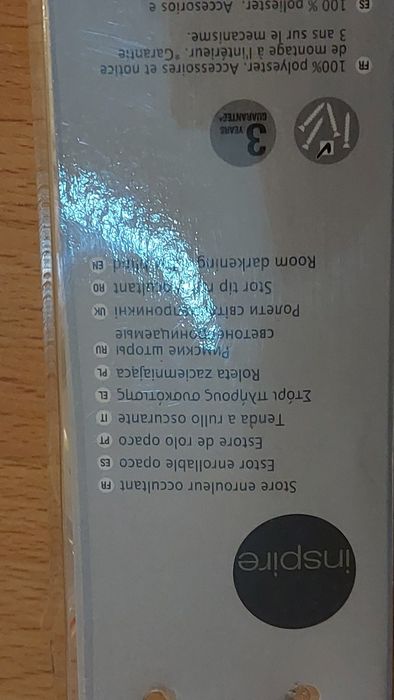 Estore de rolo opaco-NOVO