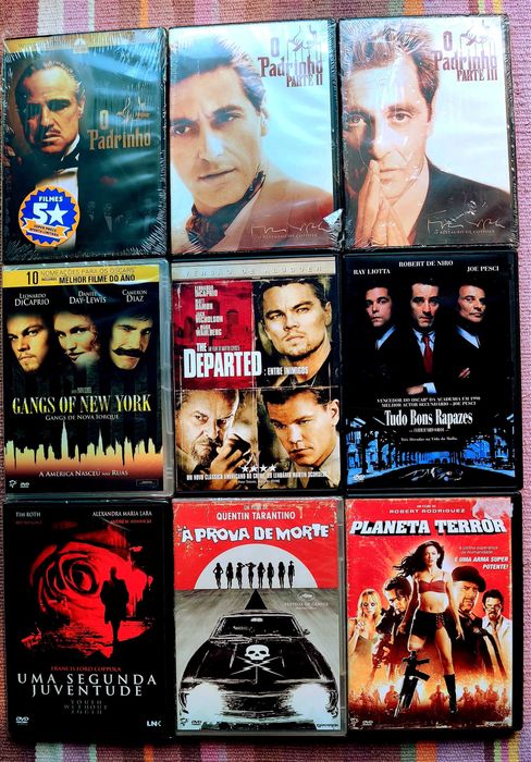 The Godfather 1,2,3, Gangs of New York, The Departed, Planet Terror