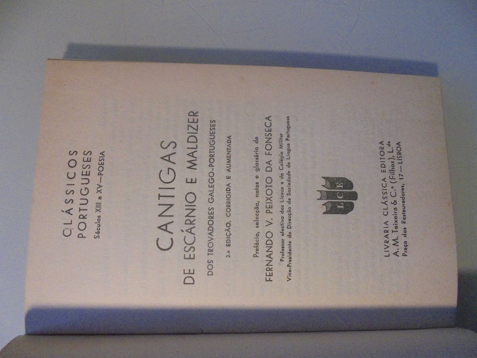 Fonseca (Fernando Peixoto);Cantigas de Escárnio e Maldizer