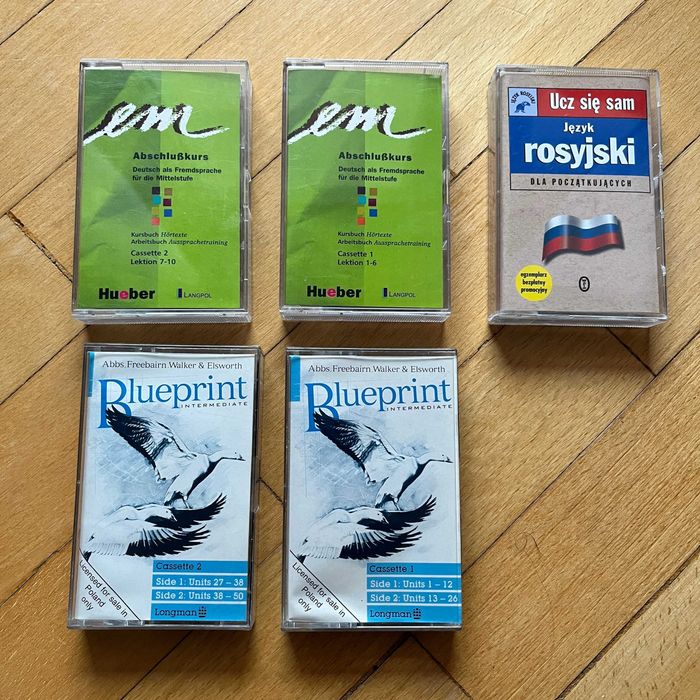 Kasety magnetofonowe 5+5 szt PRL