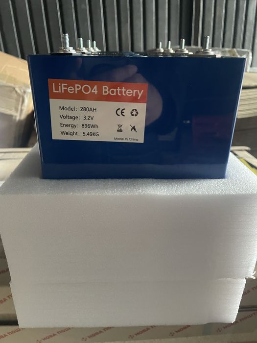 Батареї LiFePO4 Акумулятори ячейки комірки  Eve 314 ah . Еве 280 АН