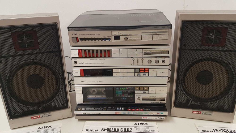 Wieża  Aiwa Fx-90 Magnetofon FX-90 Wzmacniacz MX-90 Tuner TX110 Japan