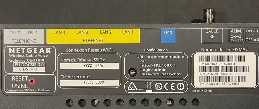 Modem rooter Netgear