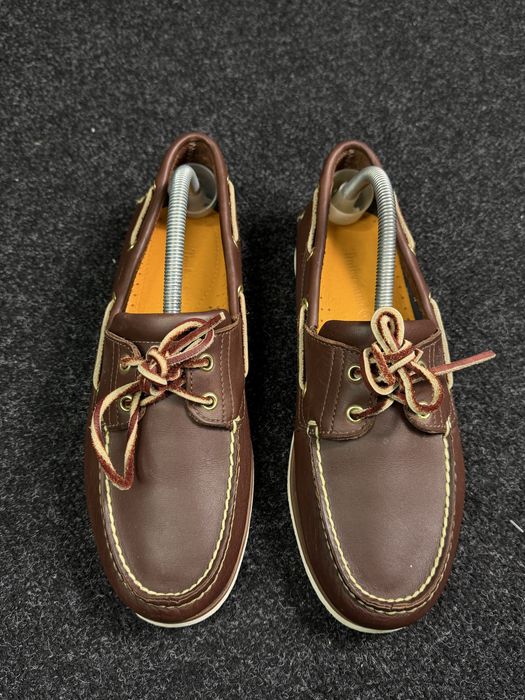 Кожаные топ-сайдеры Timberland Classic