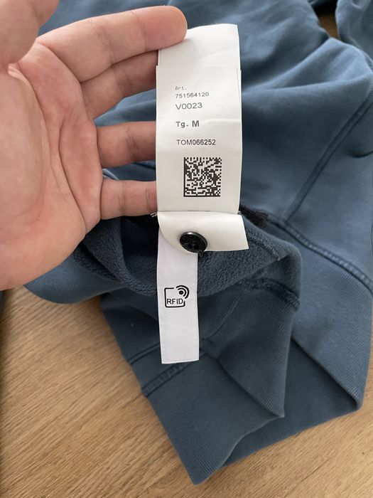 Bluza Stone Island Hoodie jasnoniebieska light blue, rozmiar M