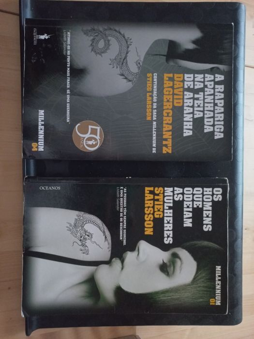 Vendo livros do Stieg Larsson