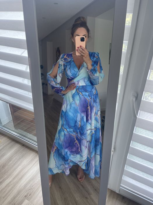 Piękna maxi długa sukienka 38/40 Exclusive #pieknasukienka