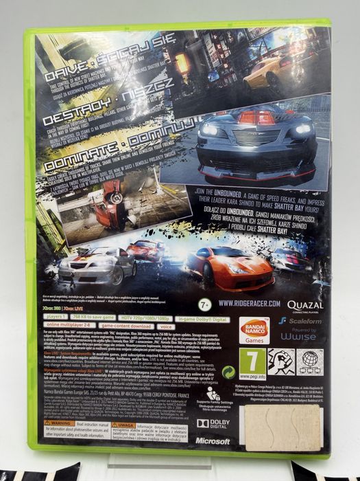 Ridge Racer Unbounded Xbox 360 Gwarancja
