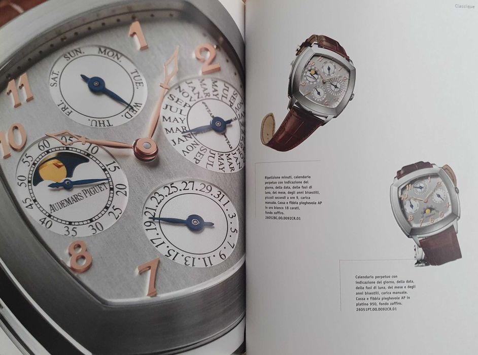 AP - Audemars Piguet, Catálogo / Livro OFICIAL de relógios - 2008/2009