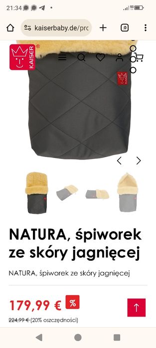 Śpiwór dziecięcy z prawdziwej skóry jagnięcej!!!