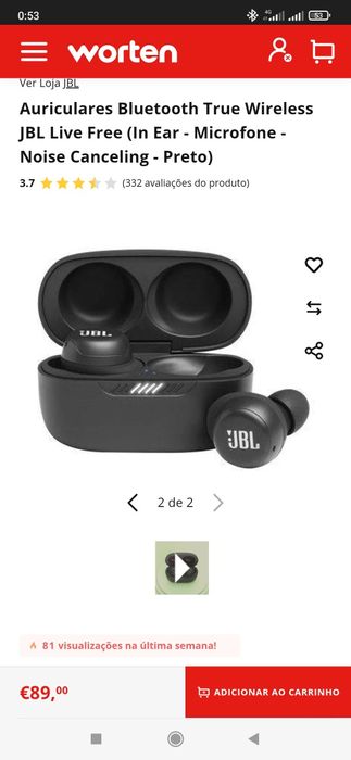 Auriculares Bluetooth JBL