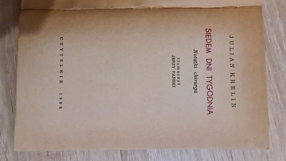"Siedem dni tygodnia" Julian Krelin