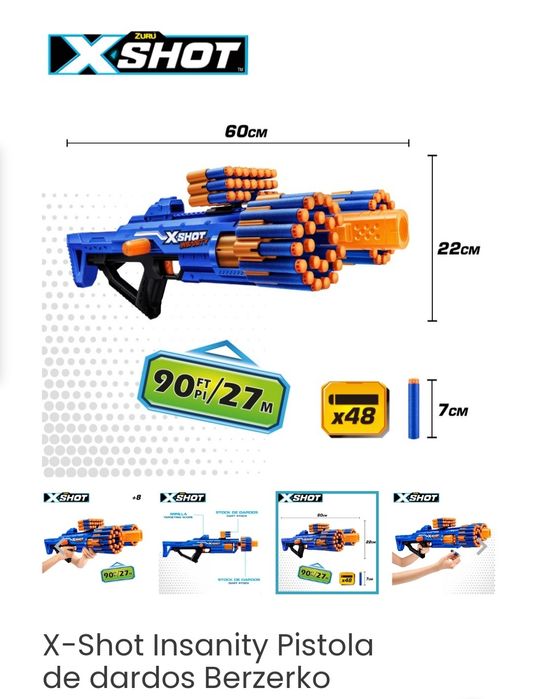 Pistola de dardos X-shot Berzerko
