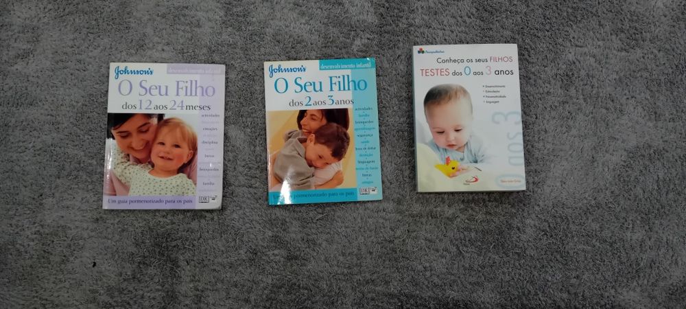 Livros "conheça os s3 livros de filhos "TESTES dos 12 meses aos 3 ano