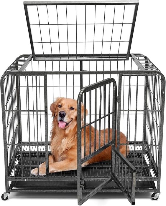 Dog Crate metalowa klatka dla psów 79x54x73cm na kółkach