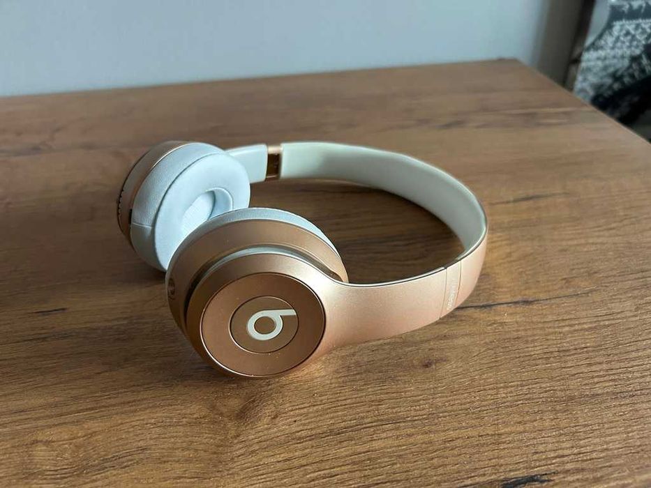 Słuchawki Bezprzewodowe Beats SOLO 2 Wireless Złote Gold Nowe Poduszki