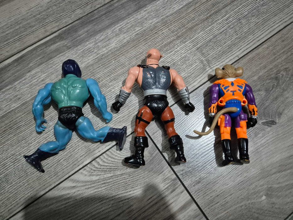 stare figurki Masters of the universe biker mice zestaw 3 sztuki