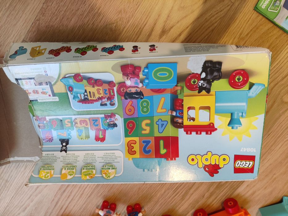Lego Duplo comboio com números, completo, com caixa