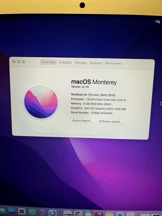 MacBook Air 13” (2015) usado bom estado