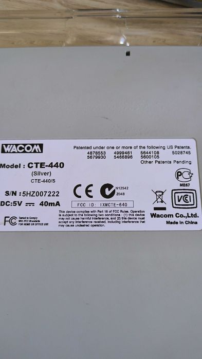 Mesa digitalizadora wacom