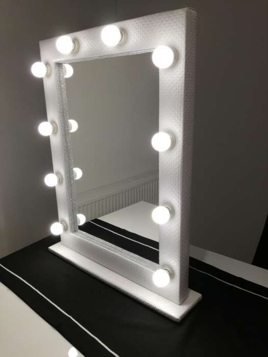 Lustro Make up, do wizażu, do makijażu, tapicerowane,