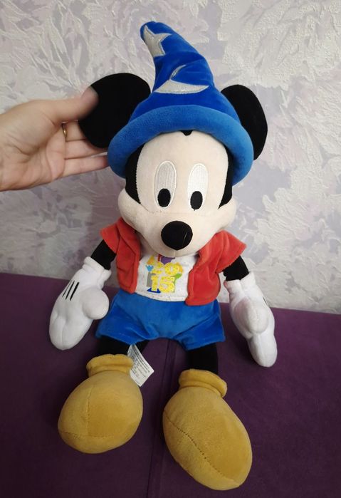 Колекційна м'яка іграшка Міккі Маус Чарівник Disney Store (Фантазія), 46 см, 2015