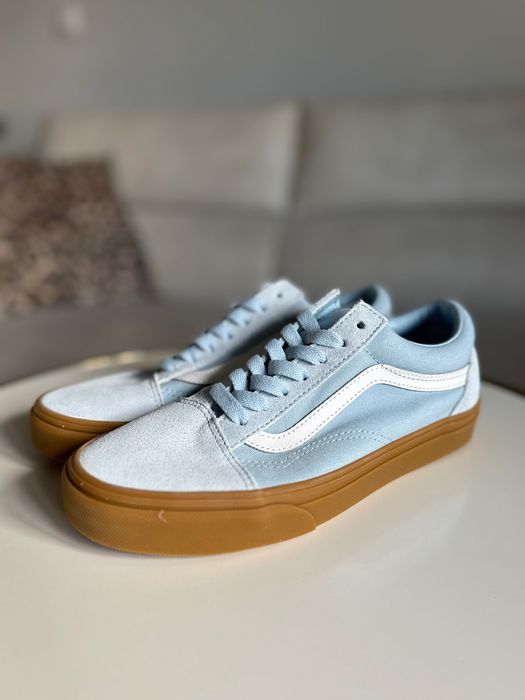 Nowe niskie trampki Vans Old Skool 37 - 23,5 cm błękitne / niebieskie