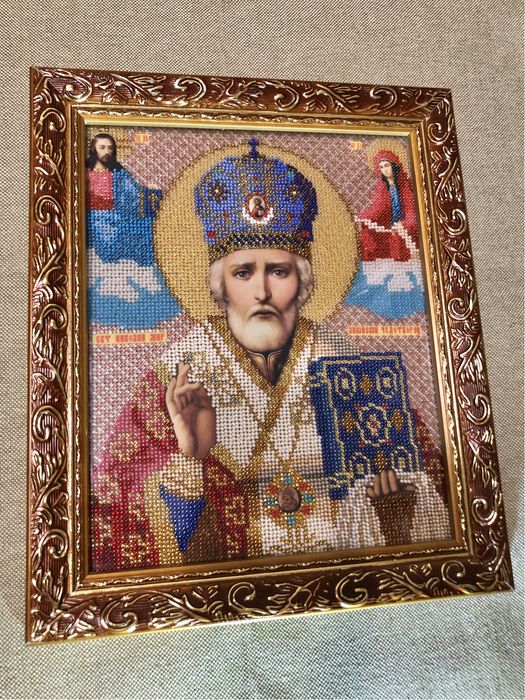 Ікона вишита бісером