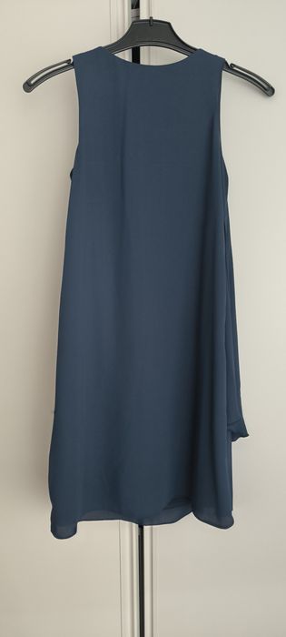 Vestido Azul decote V