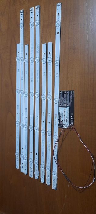 4 tiras led tv lg 49um7100plb /
