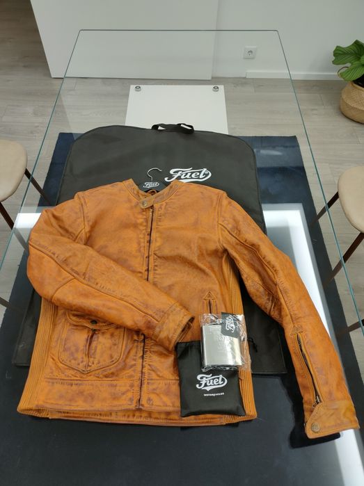 Casaco motard Fuel Bourbon tamanho L