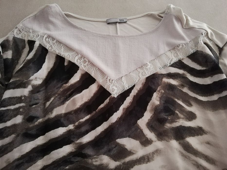 T-shirt com padrão da Zara