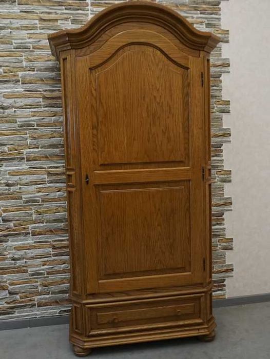 Szafa Dębowa Ubraniowa 1 Drzwiowa + Szuflada , szer. 98 cm (p-1398)