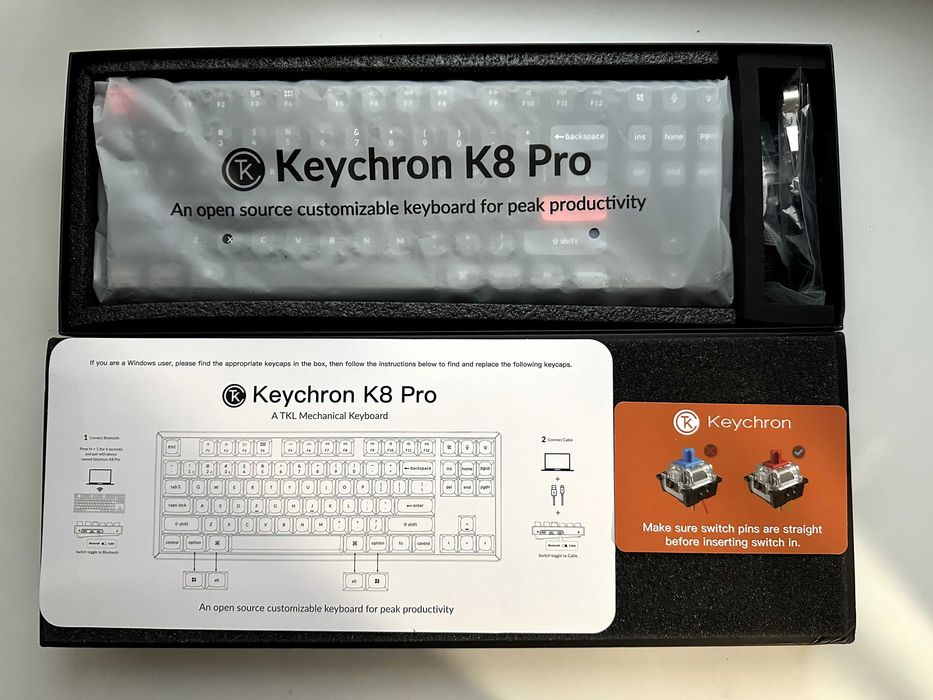 Механічна Keychron K8 Pro RGB Aluminium Gateron Brown Клавіатура