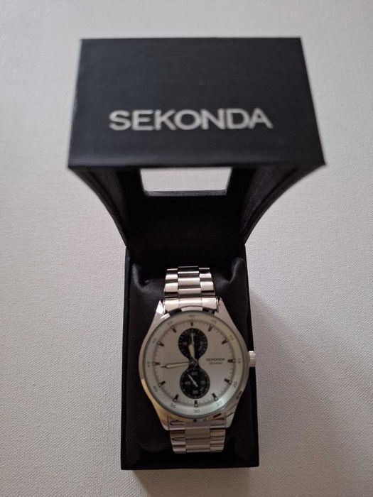 Чоловічий годинник Sekonda 3454 Chronograph | Сталевий браслет