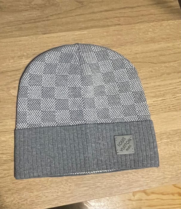Gorro Damier da Louis Vuitton 'Cinza'