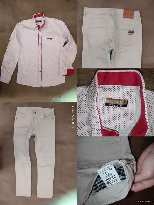 Штани і сорочка на хлопця.