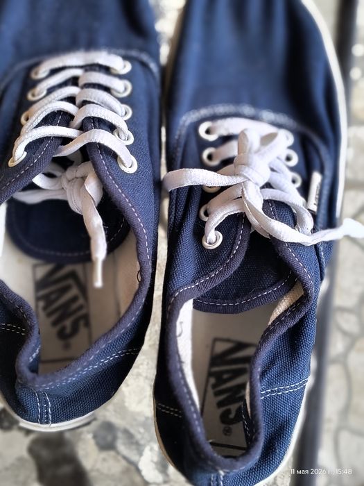 Оригінальні кеди Vans Authentic Navy 37-37,5 розмір (23.5-24 см дитячі підліткові