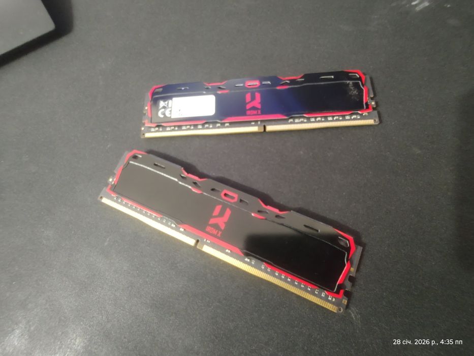 Оперативна пам'ять GOODRAM IRIDIUM X 2x16GB DDR4-3200