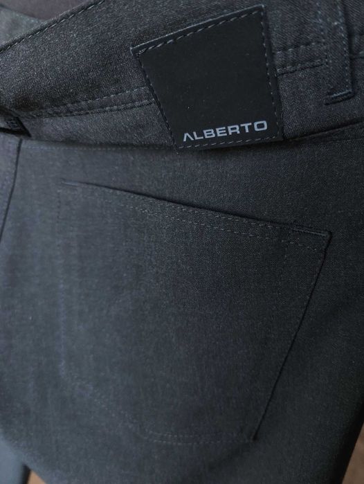 Джинсы (chino Alberto Ceramica Germany w32 stretch dark grey.