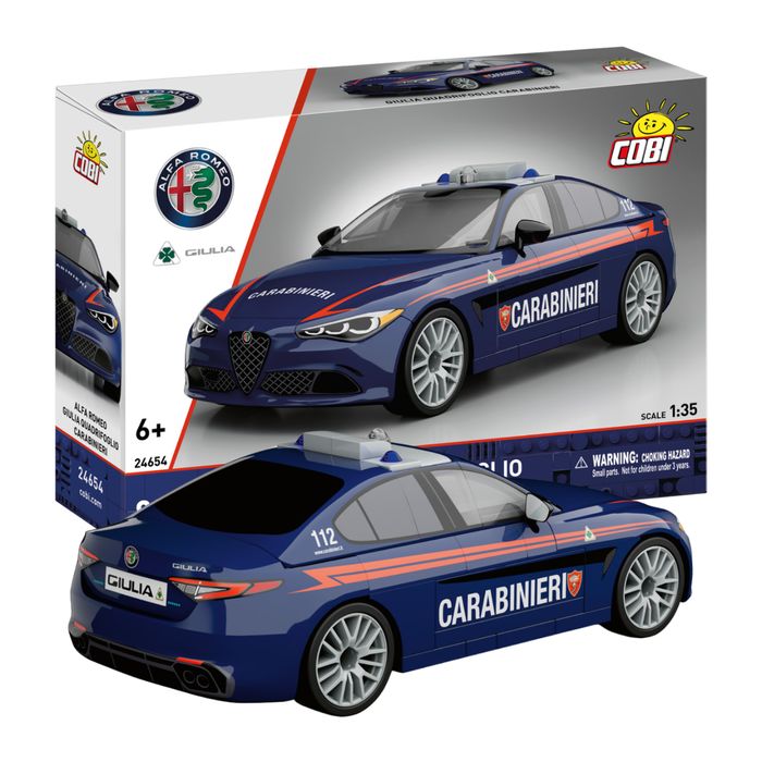 Klocki Cobi 24654 Policja Alfa Romeo Gulia Quadrifoglio Carabinieri 99