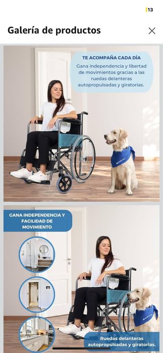 Cadeira de Rodas Mobiclic como nova