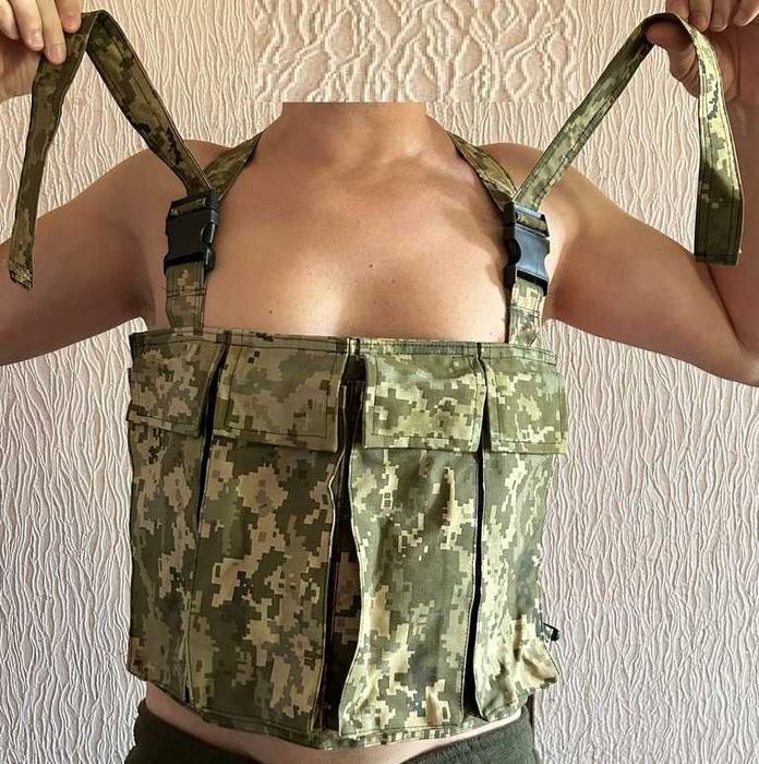 Подсумок, РПС, разгрузка ВСУ, ЗСУ. Ремень разгрузочный. На 4 отсека