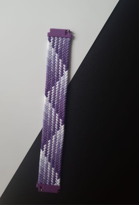 Pasek plecionego materiału 20 mm do zegarka Samsung, Huawei, Amazfit,